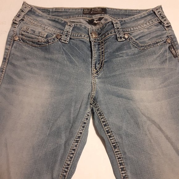 Silver Jeans Women's Suki Mid Slim Boot Jeans 1000280 Size 31x31 - Picture 2 of 7